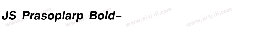 JS Prasoplarp Bold字体转换 JS Prasoplarp Bold字体转换